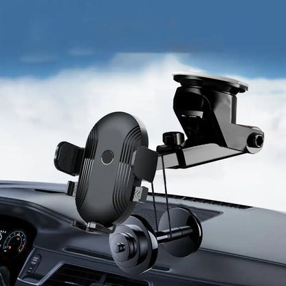 XK020 Car Dashboard Phone Holder Retractable Auto Lock Cell Phone Mount Stand