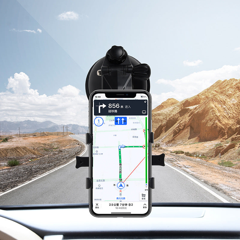 XP21-7 Car Dashboard Phone Mount Holder Windshield Adjustable Cell Phone Stand with 6.6-9.3cm Clip