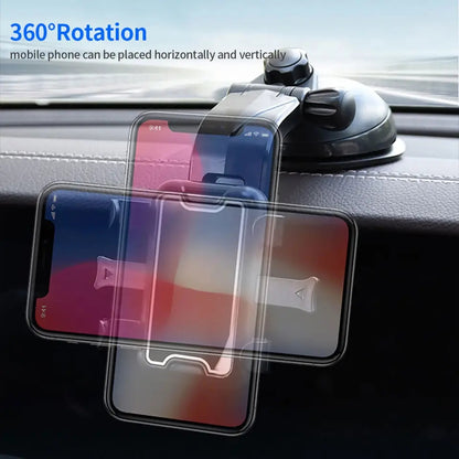 XP21-7 Car Dashboard Phone Mount Holder Windshield Adjustable Cell Phone Stand with 6.6-9.3cm Clip