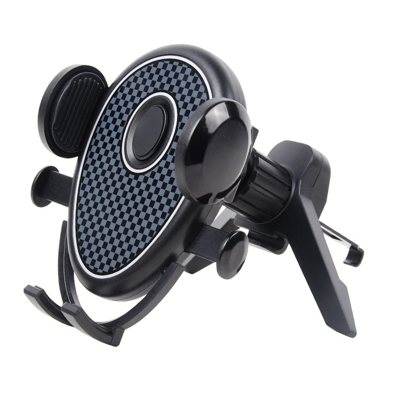 C2211 Air Vent Car Mount Phone Holder Three-point Support Air Outlet ABS+Metal Cellphone Stand Bracket