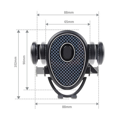 C2211 Air Vent Car Mount Phone Holder Three-point Support Air Outlet ABS+Metal Cellphone Stand Bracket