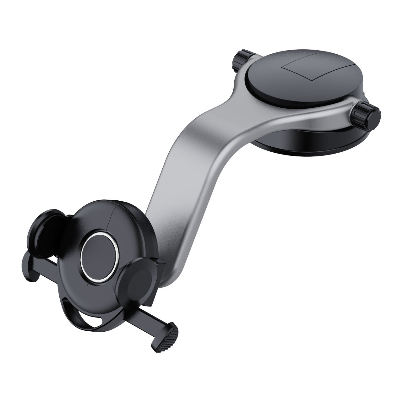 206-Z Auto Lock Car Mount ABS+Silicone Phone Holder 360 Degree Rotation Suction Cup Phone Stand