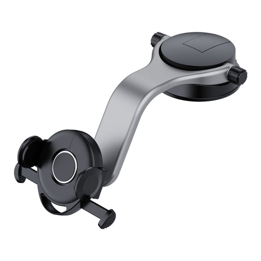206-Z Auto Lock Car Mount ABS+Silicone Phone Holder 360 Degree Rotation Suction Cup Phone Stand