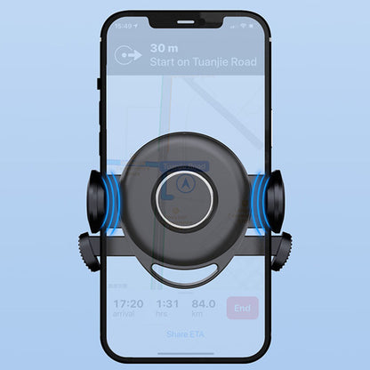 206-Z Auto Lock Car Mount ABS+Silicone Phone Holder 360 Degree Rotation Suction Cup Phone Stand
