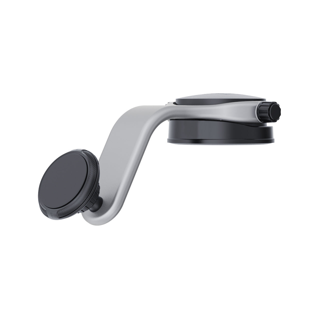 206-C Car Windshield Dashboard Phone Holder ABS+Silicone+Magnet Suction Cup Rotary Cellphone Stand Bracket