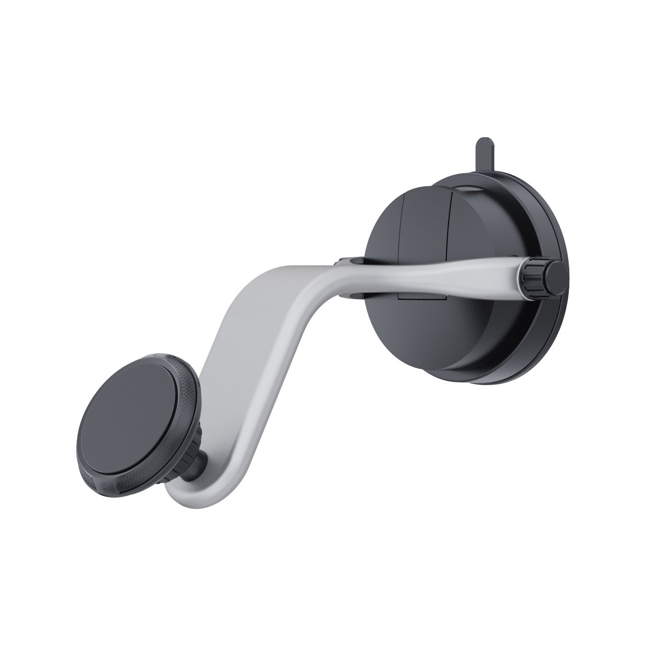 206-C Car Windshield Dashboard Phone Holder ABS+Silicone+Magnet Suction Cup Rotary Cellphone Stand Bracket