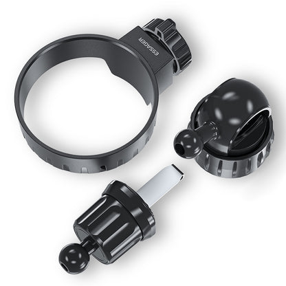 ESSAGER Water Bottle ABS Holder Drink Cup Holder with Car Mount Adapter and Bike Mount Adapter