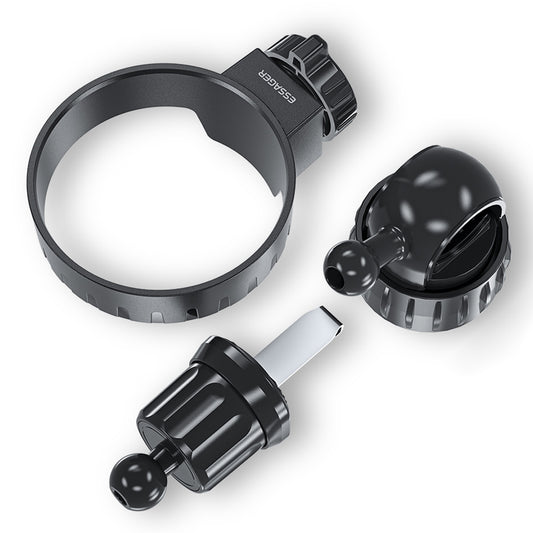 ESSAGER Water Bottle ABS Holder Drink Cup Holder with Car Mount Adapter and Bike Mount Adapter