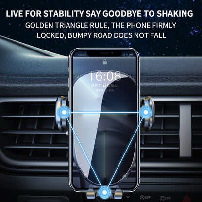 8th Gen Anti-Shaking Car Air Vent Outlet Phone Mount Holder Stable Triangle Structure Cell Phone Clip Holder Bracket