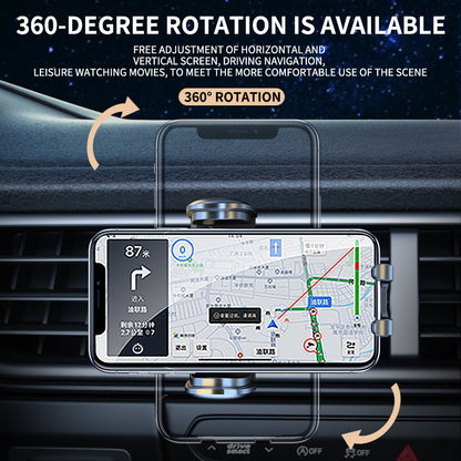 8th Gen Anti-Shaking Car Air Vent Outlet Phone Mount Holder Stable Triangle Structure Cell Phone Clip Holder Bracket