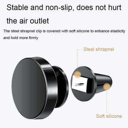 360 Degree Rotation Car Air Outlet Clip Magnetic Phone Holder Aluminum Alloy Bracket