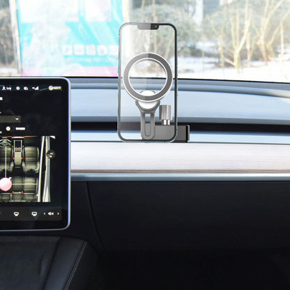 Magnetic Car Mount for Tesla Phone Holder Anti-Slip Shockproof Phone Bracket