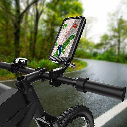 Z009A Bike Motorcycle Handlebar Mount Phone Holder Waterproof Cycling Mobile Phone Case Bracket
