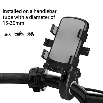 QX23 ABS E-Bike Phone Holder Bicycle Motorcycle Handlebar Mount Cellphone Bracket
