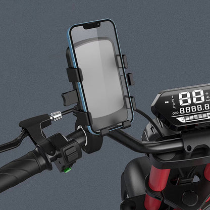 QX23 ABS E-Bike Phone Holder Bicycle Motorcycle Handlebar Mount Cellphone Bracket
