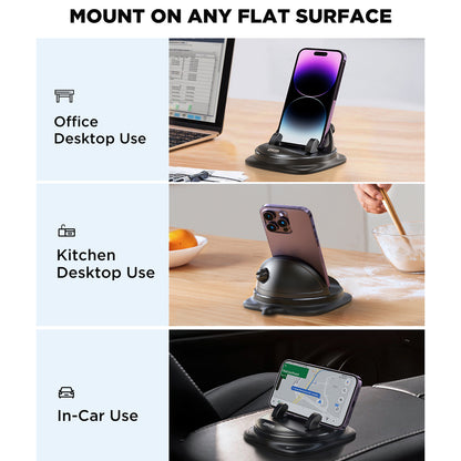JOYROOM ZS354 Car Dashboard Adhesive Mobile Phone Holder Base Rotatable Cellphone Stand