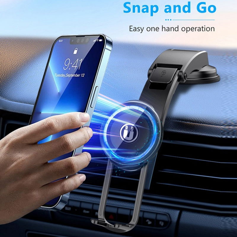 LE-10 Car Dashboard Suction Cup Mount Mobile Phone Holder Magnetic Cell Phone Bracket
