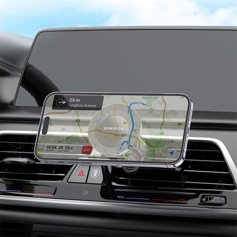 BOROFONE BH90 Mini Ring Magnetic Phone Mount Air Vent Mobile Phone Holder for Car