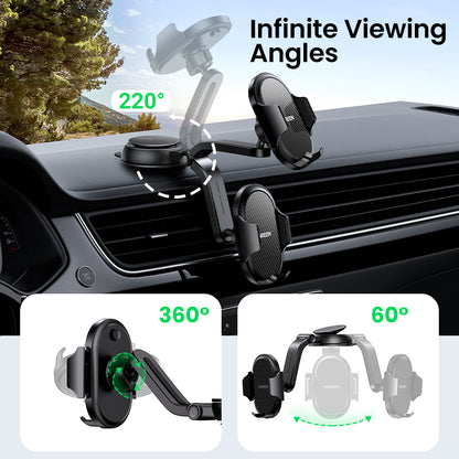 UGREEN Car Dashboard Suction Cup Phone Holder Windshield Window Cell Phone Mount for 4.7-7.2 inch Phone