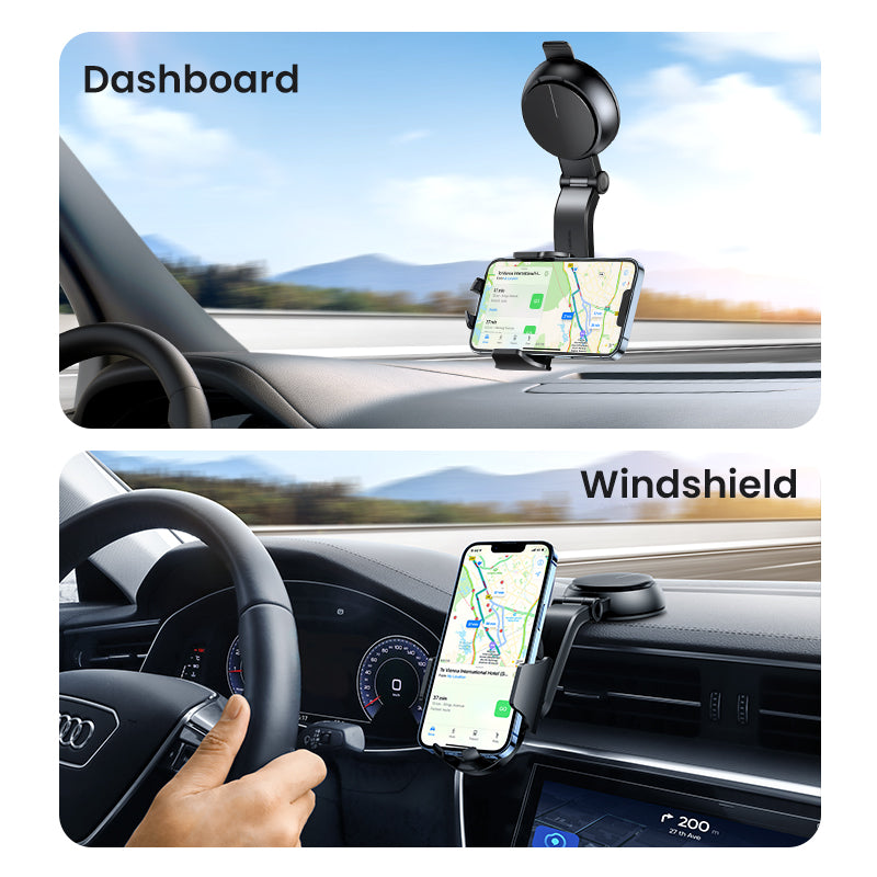 UGREEN Car Dashboard Suction Cup Phone Holder Windshield Window Cell Phone Mount for 4.7-7.2 inch Phone
