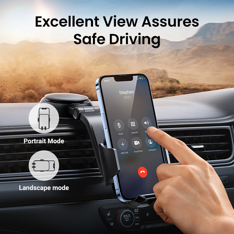 UGREEN Car Dashboard Suction Cup Phone Holder Windshield Window Cell Phone Mount for 4.7-7.2 inch Phone