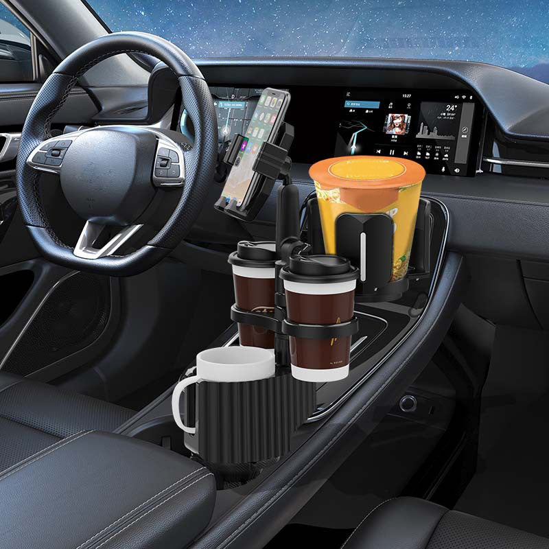 A04 Multifunctional Car Cup Holder Phone Stand Mount Coffee Beverage Instant Noodles Bracket