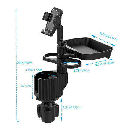 A06 Car Cup Mug Bottle Holder Mobile Phone Mount Stand Food Snack Tray Table