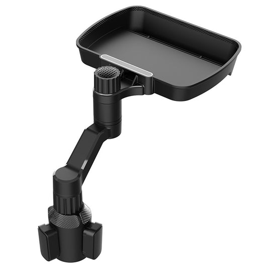 D09 Plastic Car Cup Holder Mount Food Snack Rotation Tray Mobile Phone Stand Vehicle Dining Table