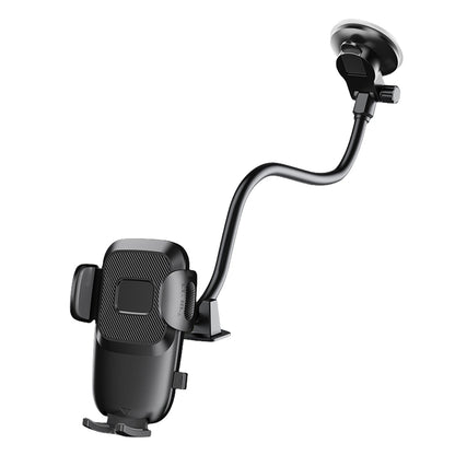 X034 Gen. 9th Multi-Function Suction Cup Car Phone Mount Windshield Flexible Extended Car Phone Clip Holder for Universal Truck Bus