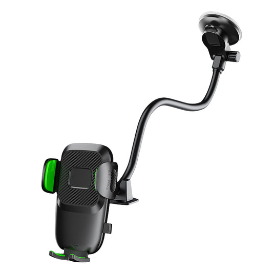 X034 Gen. 9th Multi-Function Suction Cup Car Phone Mount Windshield Flexible Extended Car Phone Clip Holder for Universal Truck Bus