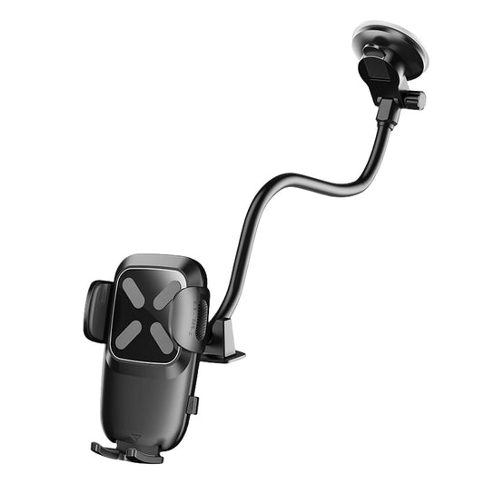 X034 Gen. 10th Adjustable Windshield Suction Cup Phone Mount for Universal Truck Bus Dashboard Flexible Car Phone Holder