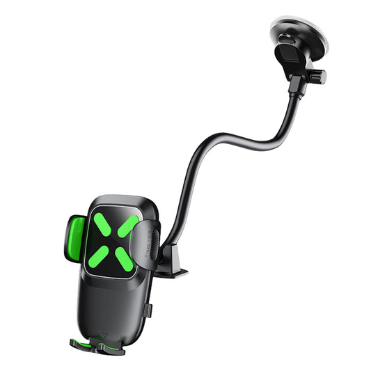 X034 Gen. 10th Adjustable Windshield Suction Cup Phone Mount for Universal Truck Bus Dashboard Flexible Car Phone Holder