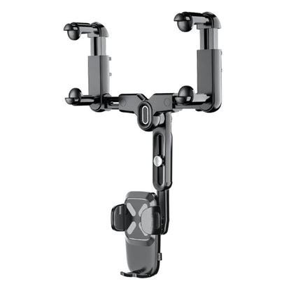 R010 Multifunctional Retractable Cell Phone Car Mount Universal Vehicle Rearview Mirror Phone Holder