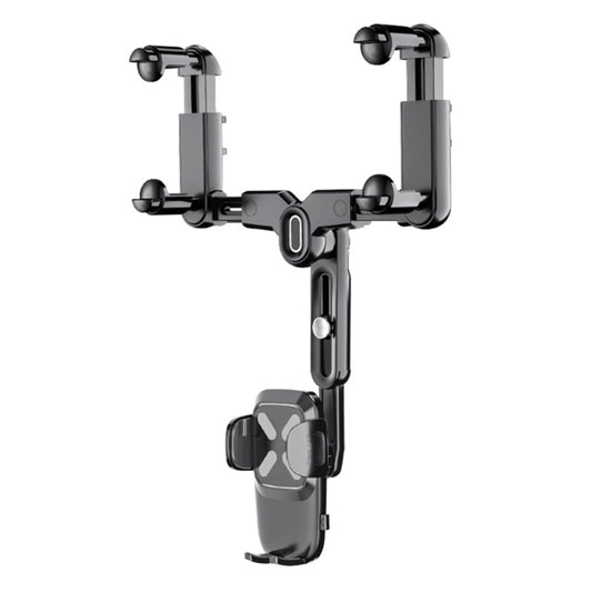 R010 Multifunctional Retractable Cell Phone Car Mount Universal Vehicle Rearview Mirror Phone Holder