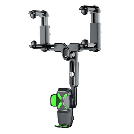 R010 Multifunctional Retractable Cell Phone Car Mount Universal Vehicle Rearview Mirror Phone Holder