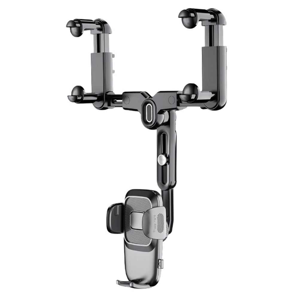 R009 Multifunctional Car Rearview Mirror Cell Phone Mount Universal Vehicle Retractable Phone Clip Holder