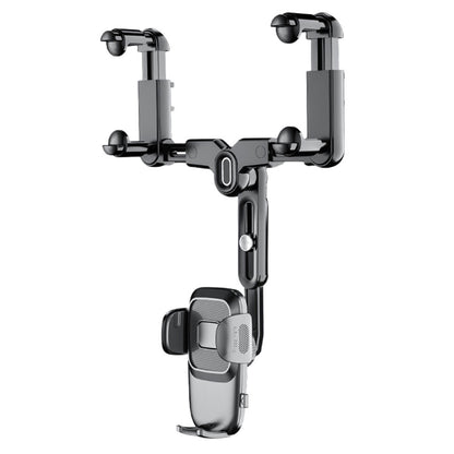 R009 Multifunctional Car Rearview Mirror Cell Phone Mount Universal Vehicle Retractable Phone Clip Holder