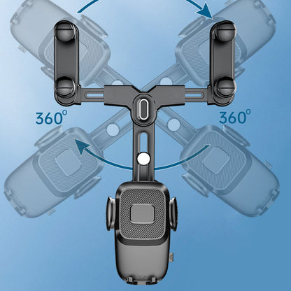 R009 Multifunctional Car Rearview Mirror Cell Phone Mount Universal Vehicle Retractable Phone Clip Holder