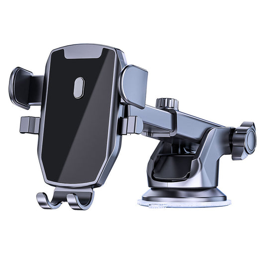D46+101+K5 Suction Cup Car Center Console Phone Holder Universal Mobile Phone Mount Bracket with Telescopic Arm