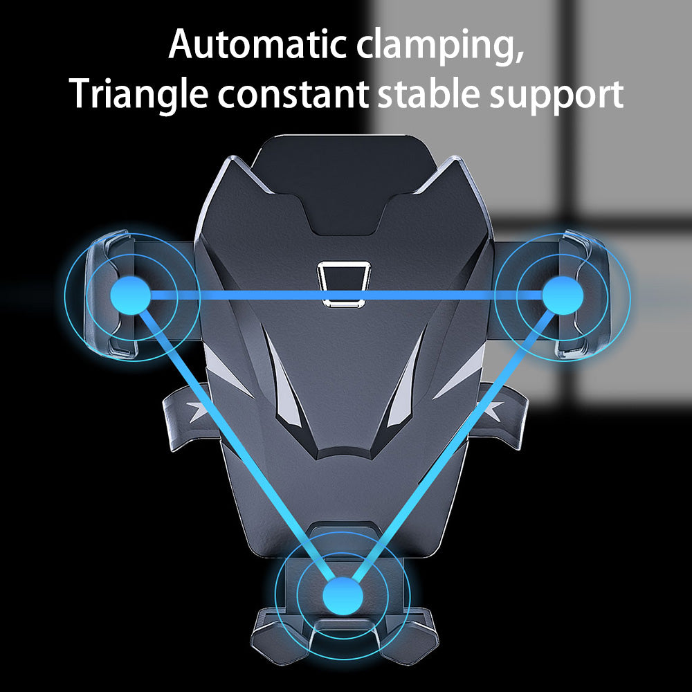 D39+105 Suction Cup Base Telescopic Arm Automatic Clamp Car Phone Holder Bracket with Air Vent Clip