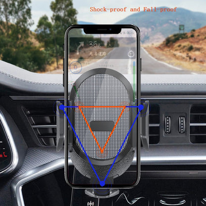 ES33 ABS+Carbon Fiber 360 Degree Rotation Suction Cup Mount Car Mobile Phone Holder Bracket