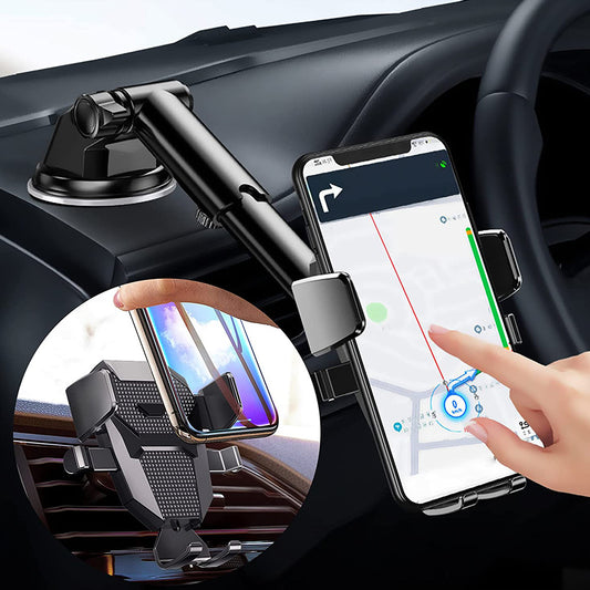 D-281+105+K5 Rotating Car Phone Holder Suction Cup Dashboard Cell Phone Mount Car Air Vent Bracket
