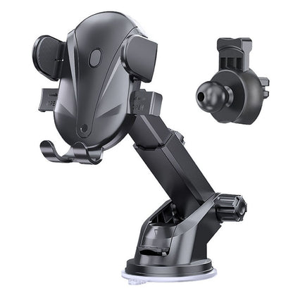 D-43+128+120 Car Dashboard Telescopic Suction Cell Phone Mount Multi-functional Car Air Vent Phone Holder