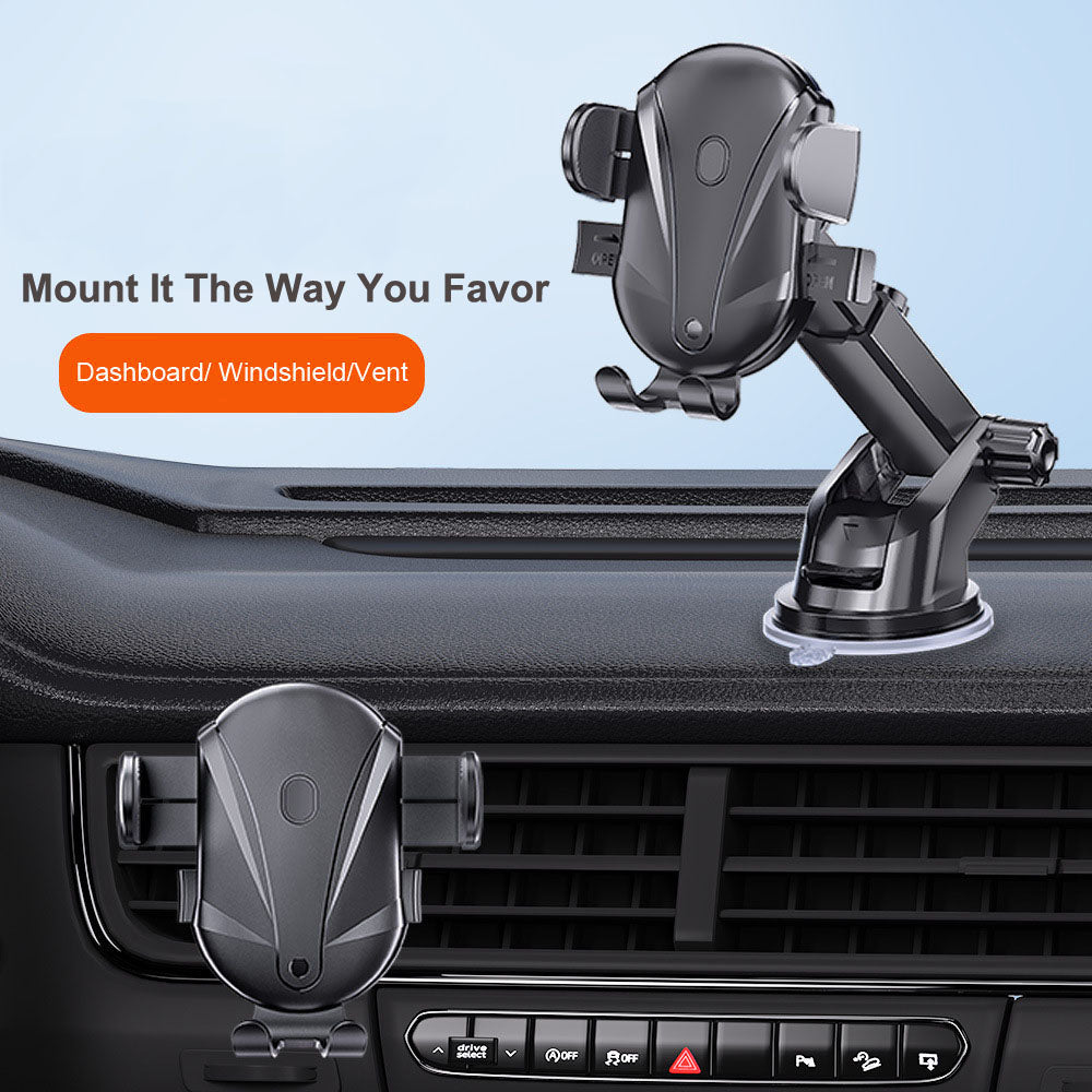 D-43+128+120 Car Dashboard Telescopic Suction Cell Phone Mount Multi-functional Car Air Vent Phone Holder