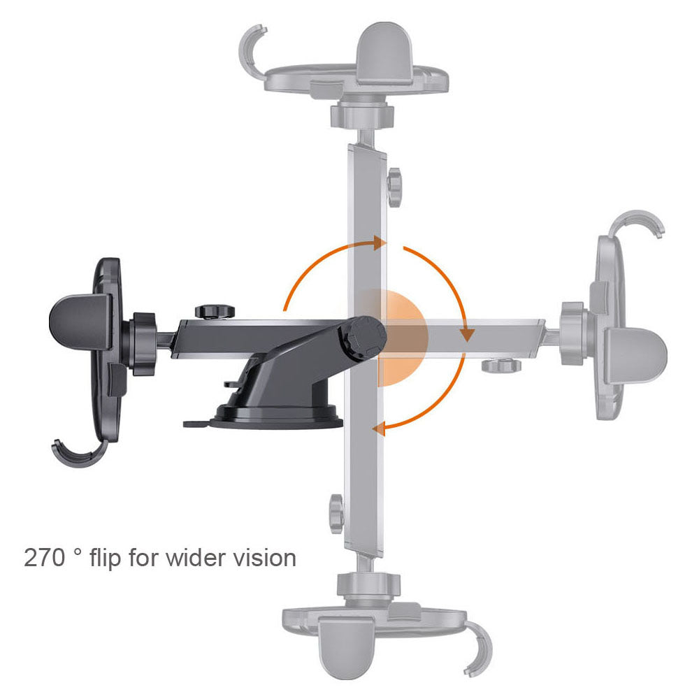 D-43+128+120 Car Dashboard Telescopic Suction Cell Phone Mount Multi-functional Car Air Vent Phone Holder