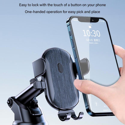 D48+105+K5 Car Dashboard Windshield Air Vents Phone Holder Brushed Pattern Telescopic Suction Cup Car Phone Mount