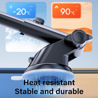 D48+105+K5 Car Dashboard Windshield Air Vents Phone Holder Brushed Pattern Telescopic Suction Cup Car Phone Mount