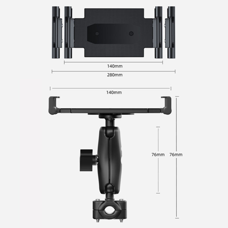 Car Headrest Metal Phone Mount Stretchable Car Seat Back Tablet Holder Compatible with 4.7-11 inch Cellphone, Tablets