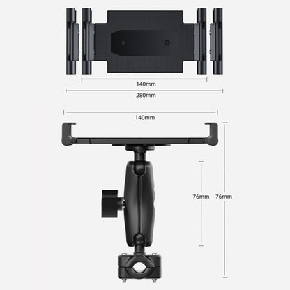 Car Headrest Metal Phone Mount Stretchable Car Seat Back Tablet Holder Compatible with 4.7-11 inch Cellphone, Tablets