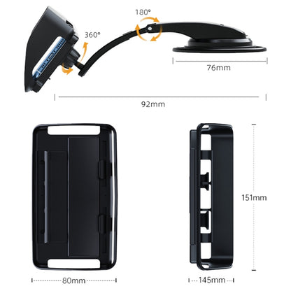 Car Dashboard Sucker Phone Holder 360° Rotatable Car Windshield Handsfree Phone Mount